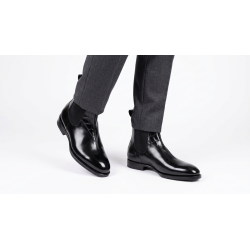 Giày Boot Nam CNES Chelsea Boots Da Bò Phối Vân Cá Sấu 3
