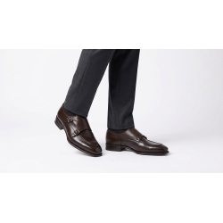 Giày Tây Nam Double Monk Strap Da Bò Cao Cấp 3