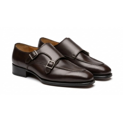 Giày Tây Nam Double Monk Strap Da Bò Cao Cấp 0