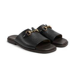Horsebit Slide Sandals 0