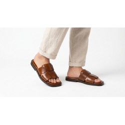 CNES Woven Leather Slides 3