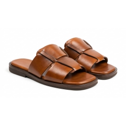 CNES Woven Leather Slides 0