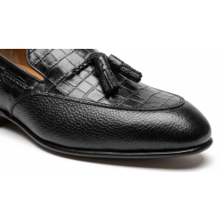 Giày Nam Tassel Loafer – Phối Da Hạt & Da Vân Cá Sấu Đẳng Cấp 4