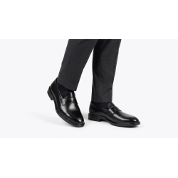 Giày Nam Penny Loafer Da Bò Đen 3