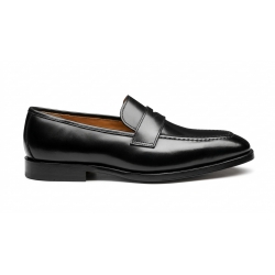 Giày Nam Penny Loafer Da Bò Đen Đế Crepe 1