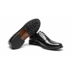 Giày Tây Nam Oxford Cap-Toe Đen 2