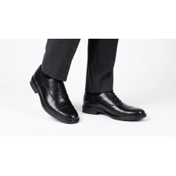 Giày Tây Nam Oxford Cap-Toe Đen 3